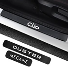 Автомобильная дверь наклейка для порога для Renault Megane Clio Captur Fluence Kadjar Koleos Laguna Scenic Zoe Duster Sandero Logan аксессуары