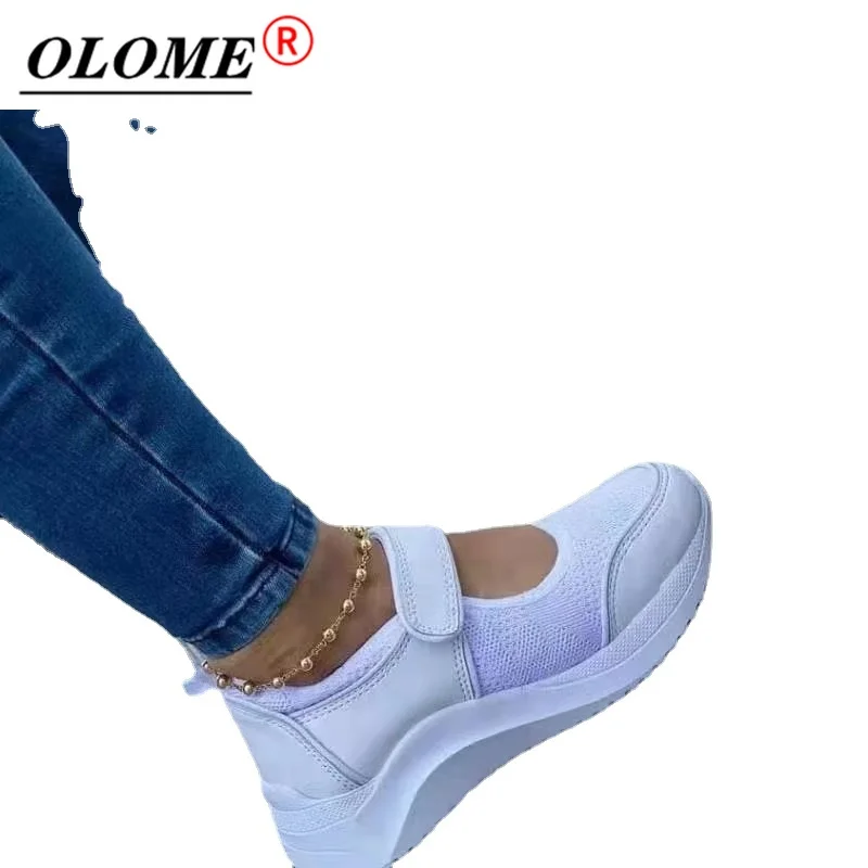 

Women's White Sneakers Ladies Lace-up Vulcanized Shoes Casual Women Flat-bottom Comfortable Walking Shoes Ladies 2021 Fashion