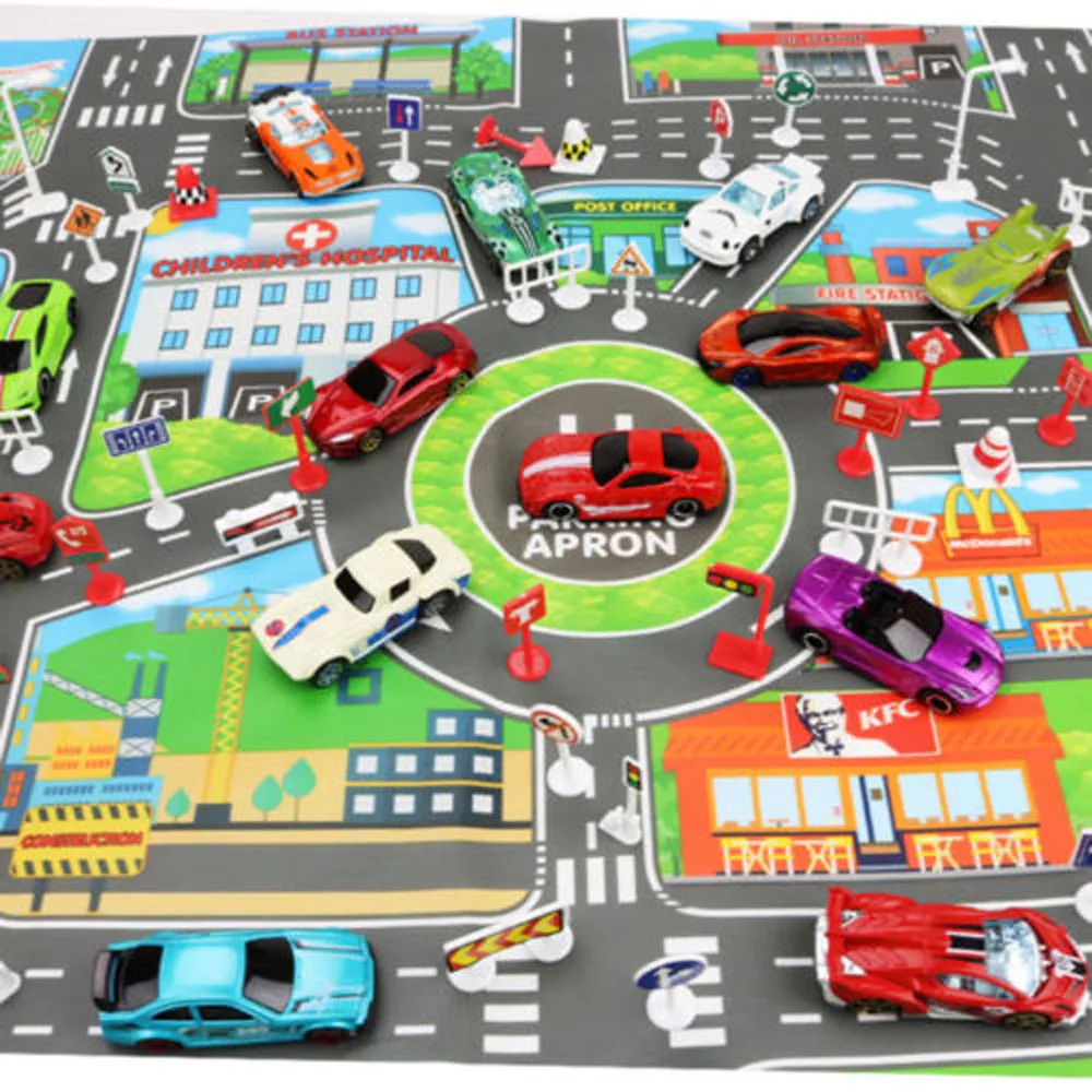 

Дорожные маршруты, игровой коврик, автомобильная городская карта парковки, английская версия города, интересные игрушки для детей, творчес...