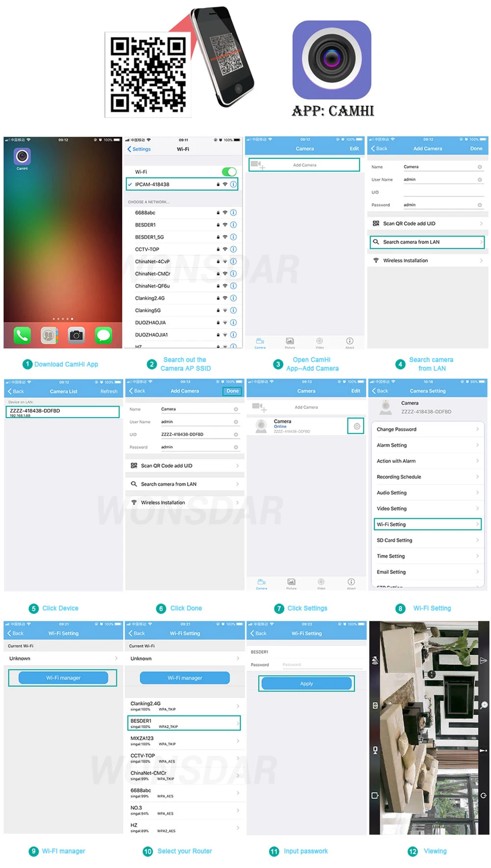Wonsdar 4G 3g sim-карта камера 5MP 1080P HD wifi IP Bullet камера 1080P наружная безопасность двухстороннее аудио наблюдение P2P CamHi