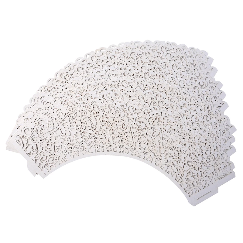 12 шт. в упаковке с узором из облаков полым каблуком торт Бумага обертка для кексов