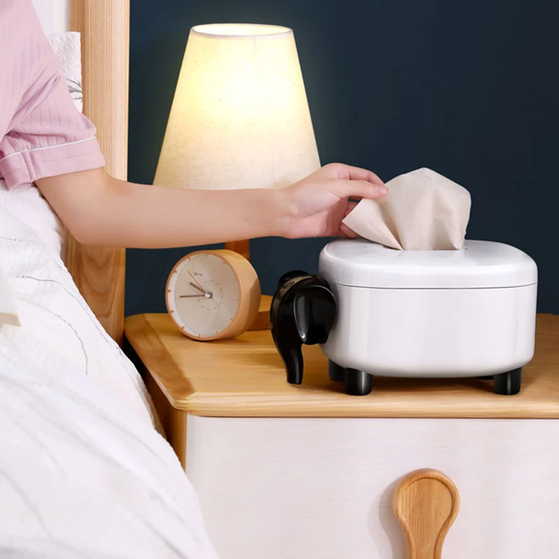 Белый слон элегантный домашний декор для автомобиля бумажная салфетка держатель