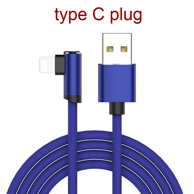 blue type C plug Прямоугольный разъем для быстрой зарядки и передачи данных - Цвет: blue type C plug