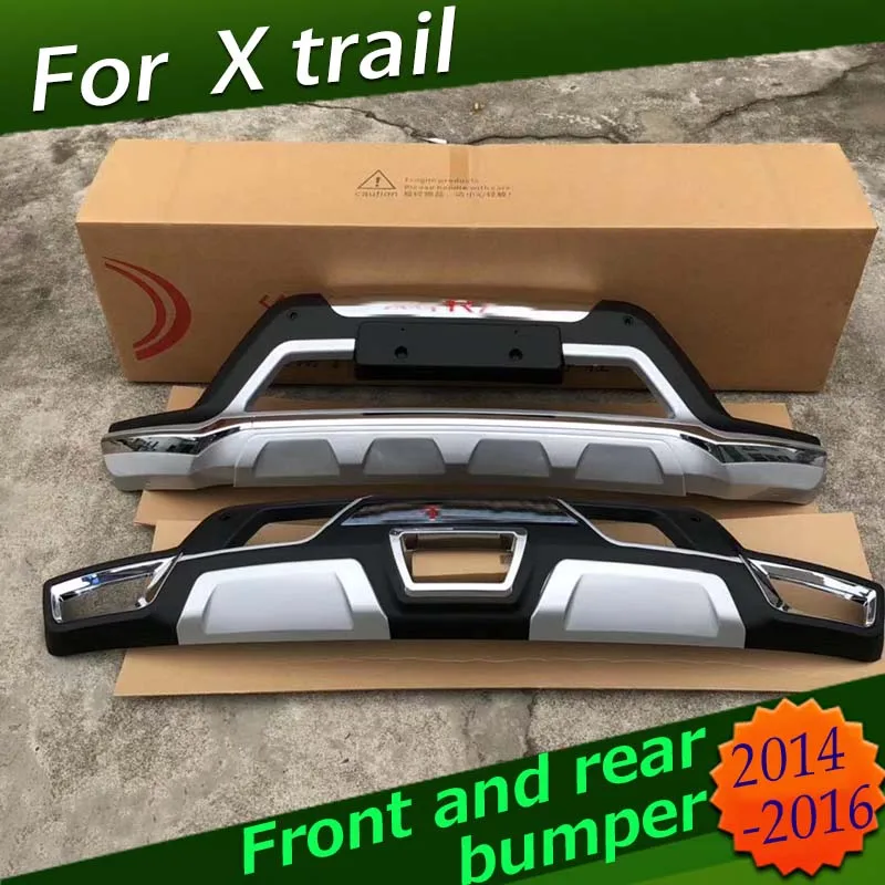 Передний и задний бампер для Nissan X Trail 2014 2016 диффузор бамперы протектор губ