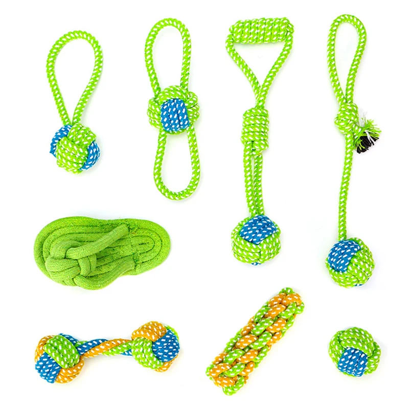 

Pet Dog Chew Toys Cotton Ropes for Large Small Dogs Toy Interactive Mini Dog Toys Ball for Dogs Accessories Toothbrush Puppy Toy