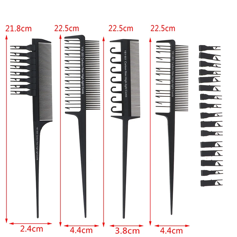2 боковых окрашивания волос гребень Регулируемый Секционирование Выделите