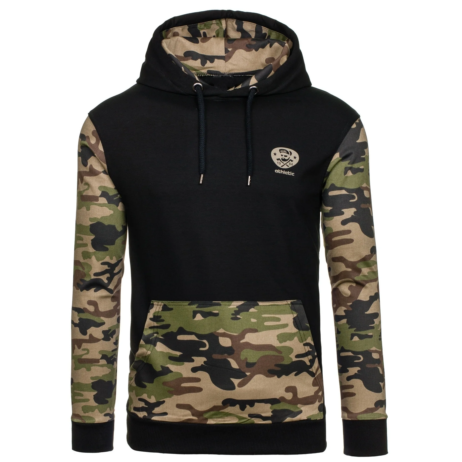 

ZOGAA 2020 New Men's Hoodies Casual Streetwear Stitching Camouflage Cotton Sweatshirts Men 4 Colors Plus Size XS-5XL Sweatshirt