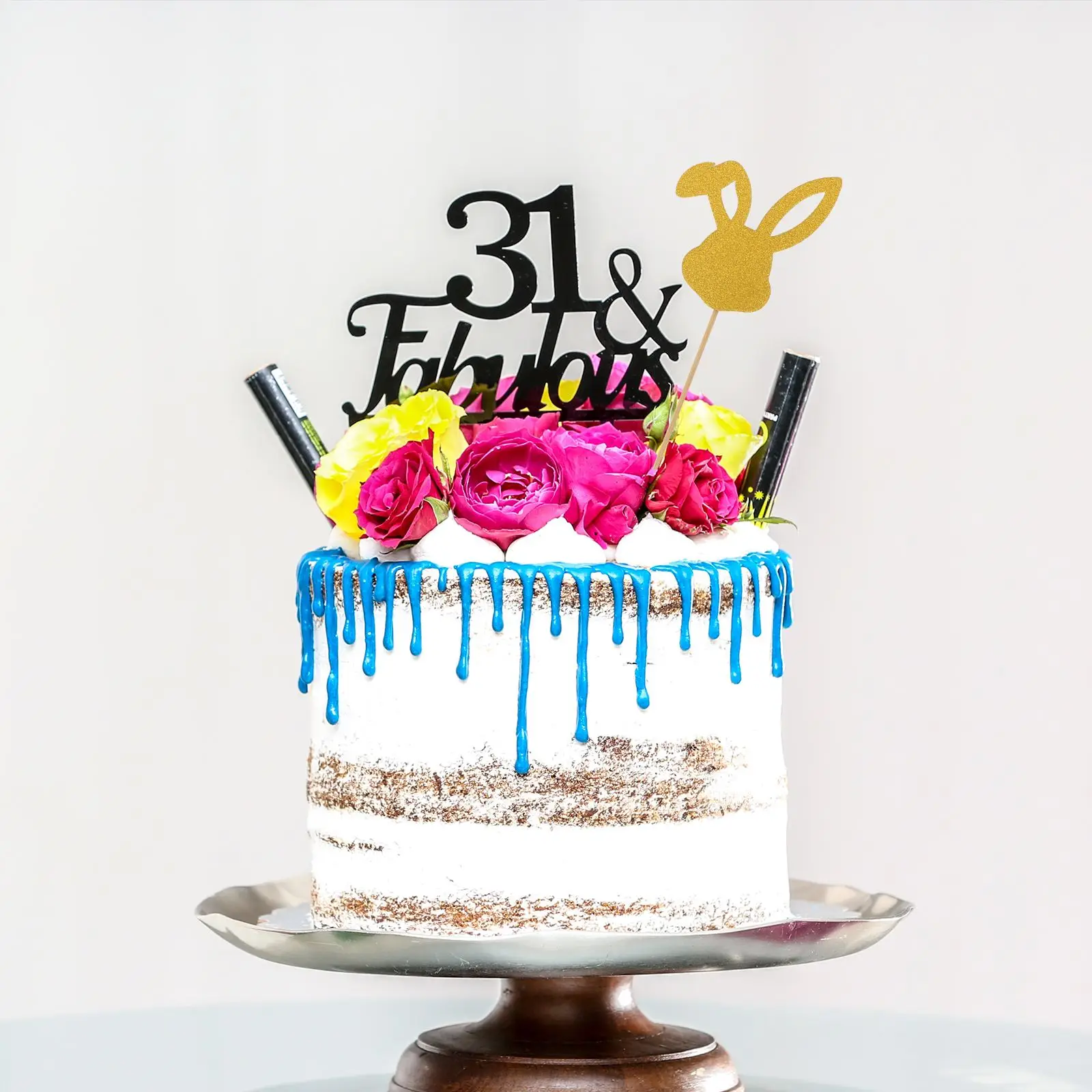 24 шт для капкейка-вставка торта выбирает милый кролик Банни торт фигурки жениха и