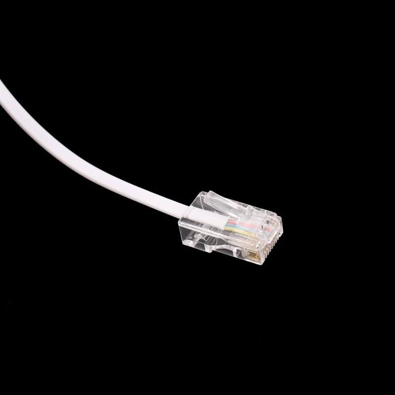 

RJ11 6P4C to RJ45 8P4C Modular Phone Internet Extension Cable 3 Meter