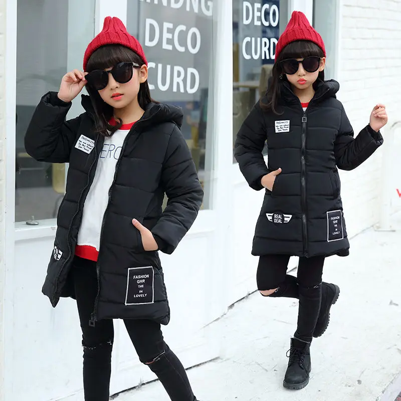 Зимнее пальто для девочек детская куртка на молнии спортивные куртки модная