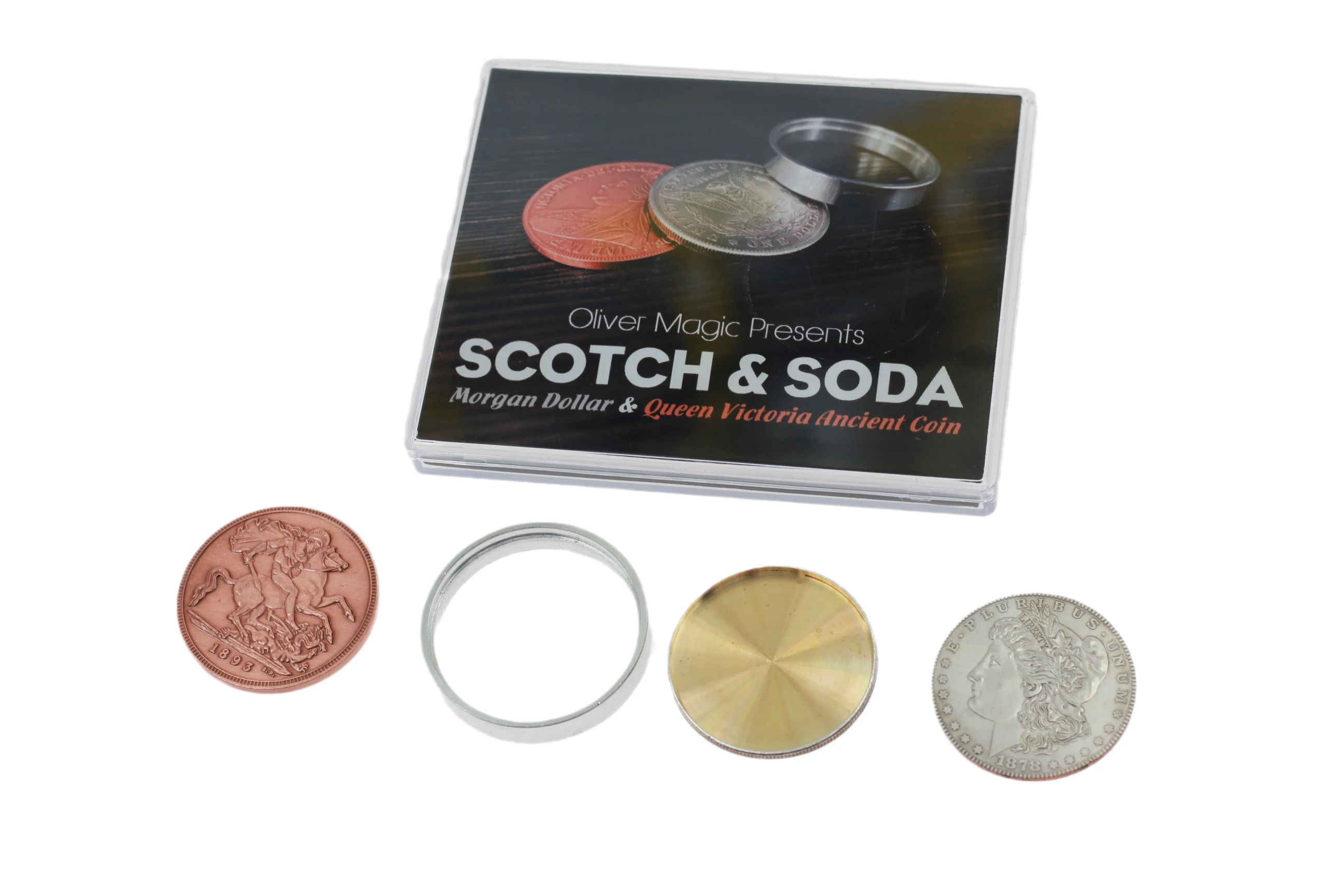 Скотч и Сода от Оливера Мэджик (доллар Моргана королева Виктории древние монеты)