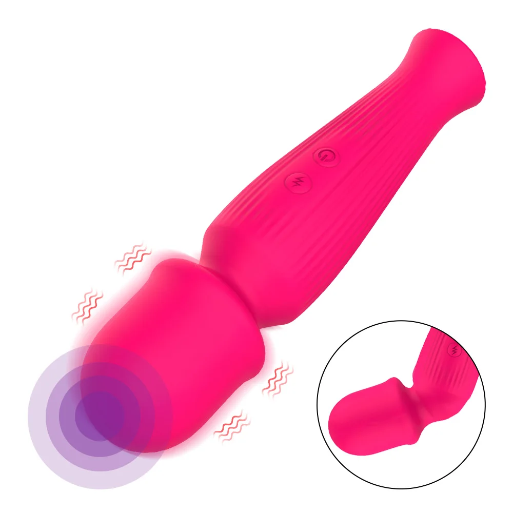 

Magic Wand Vibrator For Clitoris Vagina Nipples Sex Toys for Women 10 Modes Strong Vibrating Female Masturbator Stick Vibrators