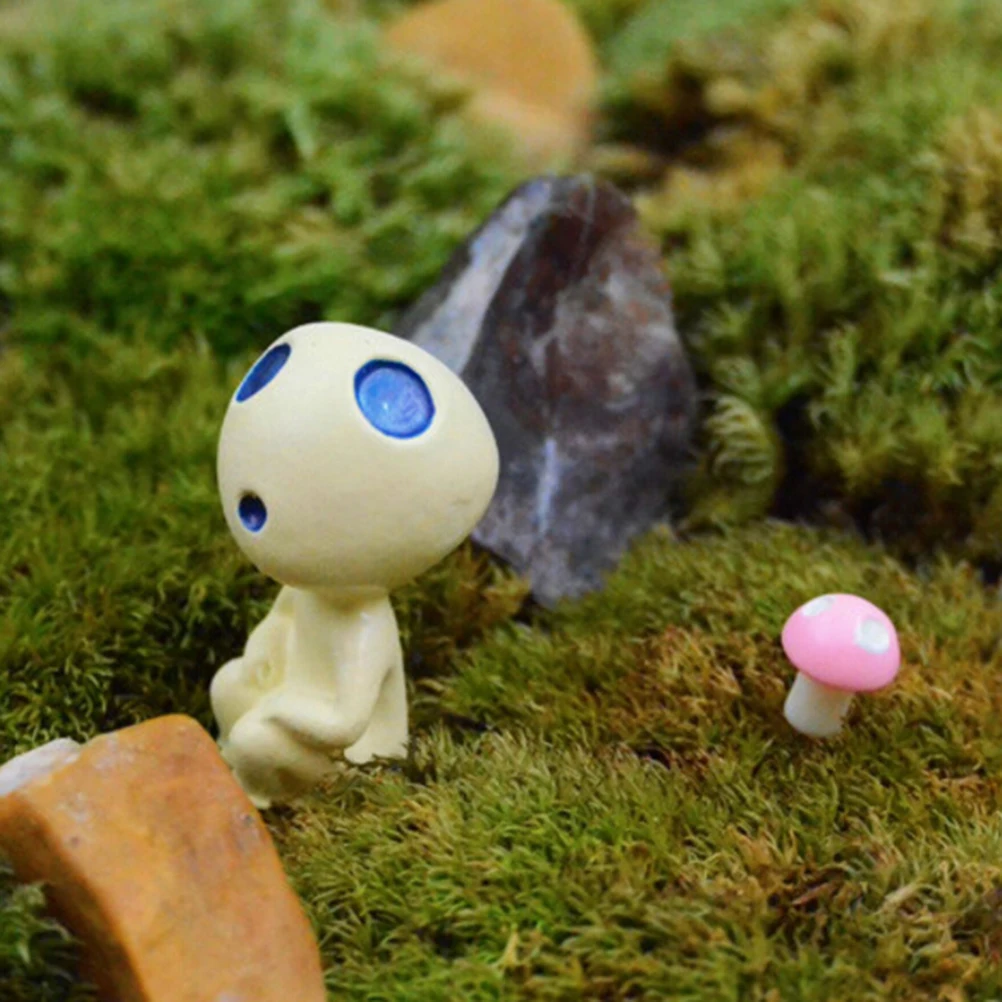 Мини Alien Tree Fairy Hayao Miyazaki Totoro модель фигурки из смолы микро пейзаж садовый Террариум