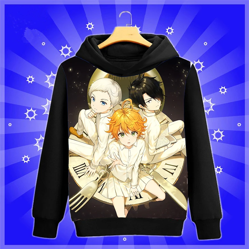 Аниме-Толстовка Manga The Promised Neverland Yakusoku no Neverland Norman cosplay Sweatshirt весна-осень мужские и женские пуловеры пальто