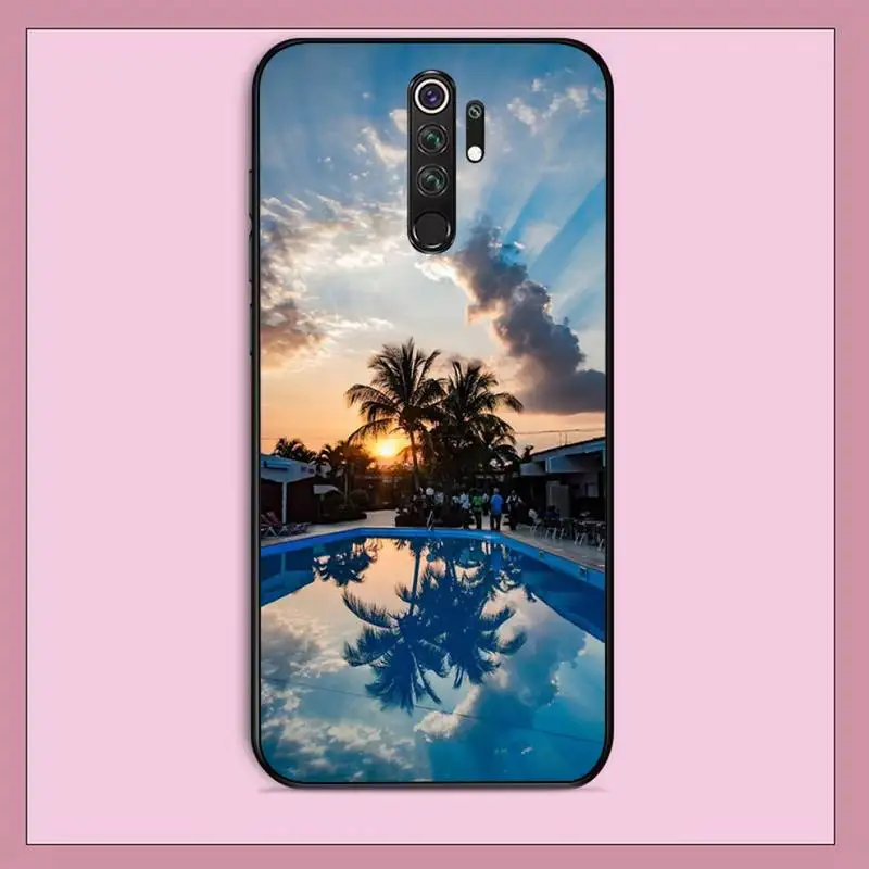 

FHNBLJ Sunset view of Bali Soft Phone Case Capa for RedMi note 9 4 5 6 7 5a 8 9 pro max 4X 5A 8T