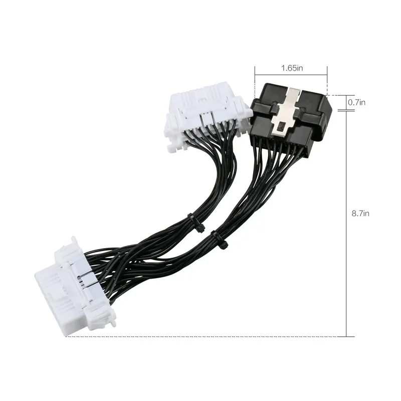 Mr Cartool OBD2 II удлинитель один 16Pin мужской Порты и разъёмы для Dual Core 16 контактный