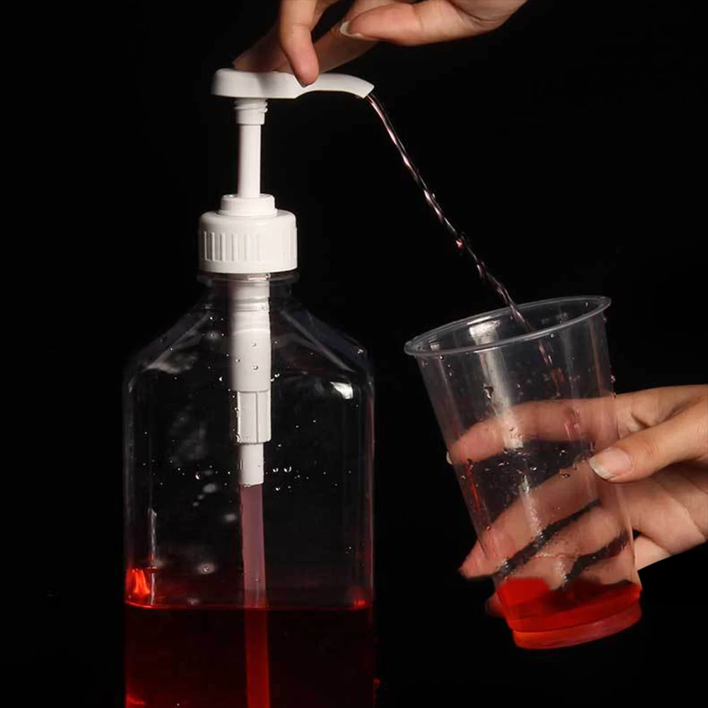 

Syrup Dispenser Plastic Pump Bottle 1.1L storage honey dispenser sealed bottle transparent storage tank honey special jar