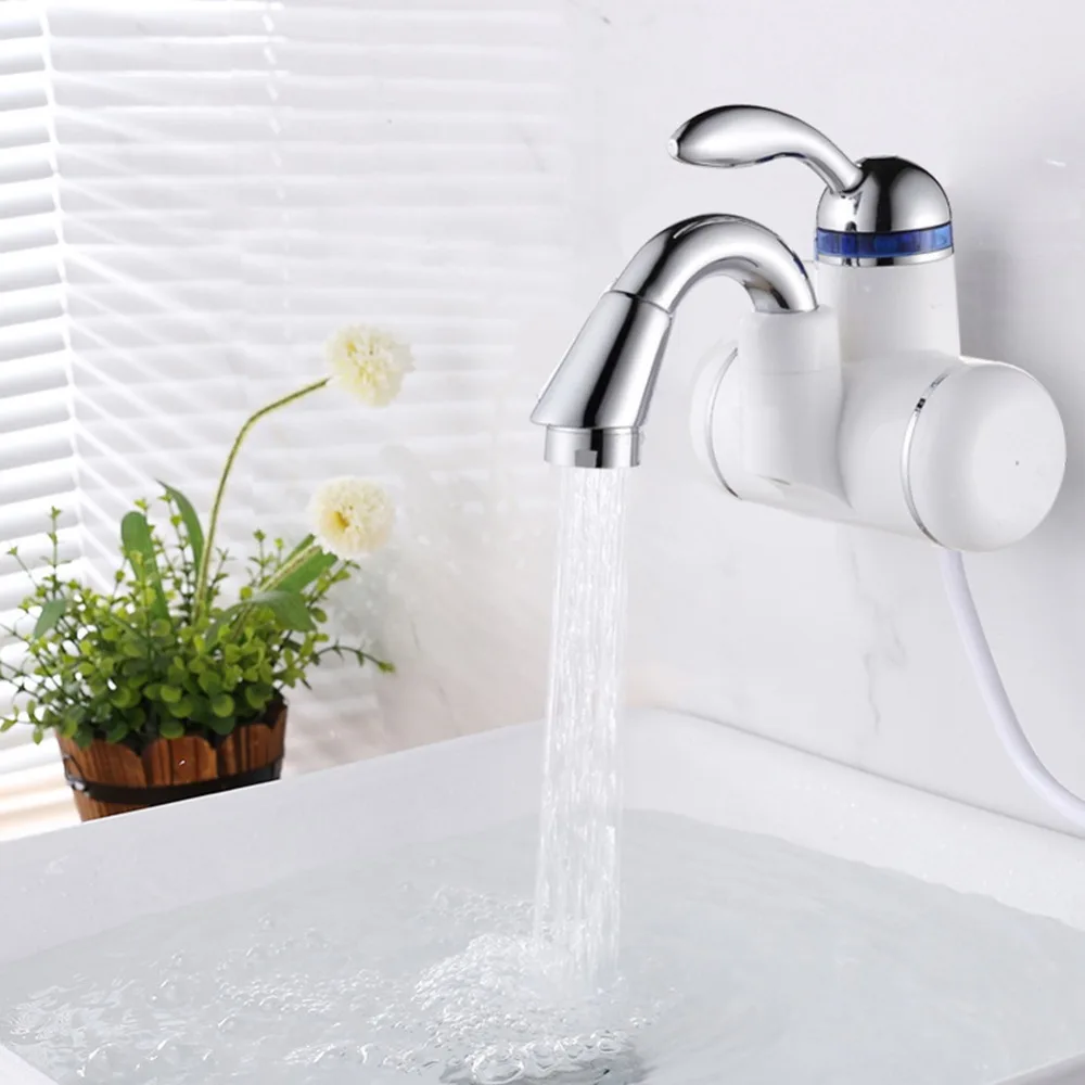 

Electric Kitchen Water Heater Tap Instant Hot Water Faucet Heater Cold Heating Faucet Tankless Instantaneous Water Heater#292242