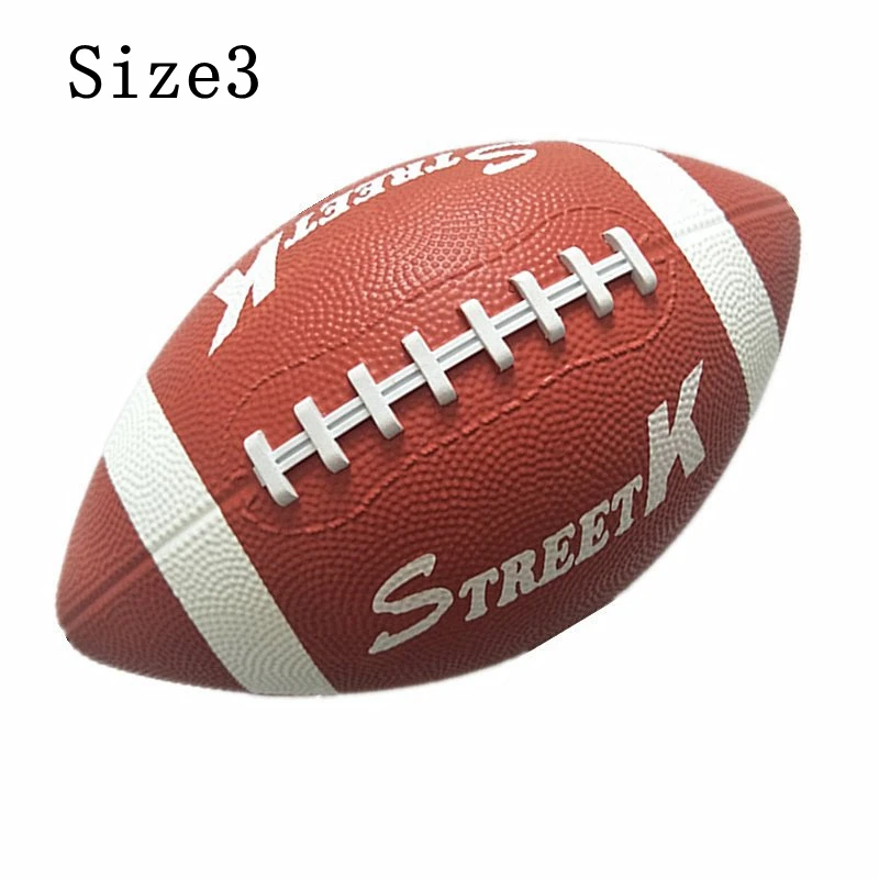 Новый детский резиновый нескользящий износостойкий тренировочный мяч для регби