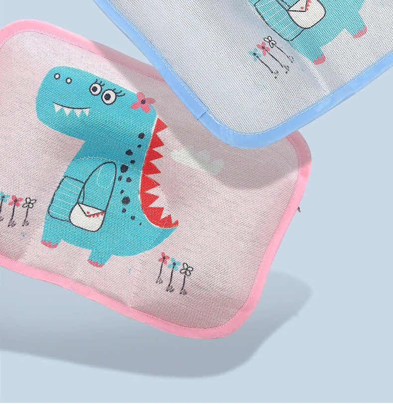 

28*20cm Baby Pillow Soft Silk Fabric Natural Plant Filler Buckwheat Baby Pillow Prevent Babies From Choking While Sleeping 0-3Y