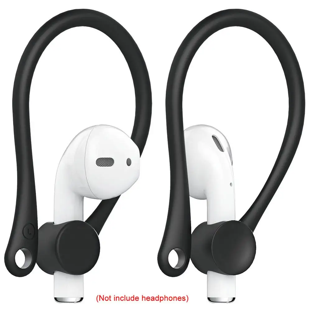 1 Pair Soft Silicone Protective Earhooks For AirPods Anti-lost Ear Hook Secure Fit Hooks Earphone Holders For Apple AirPods