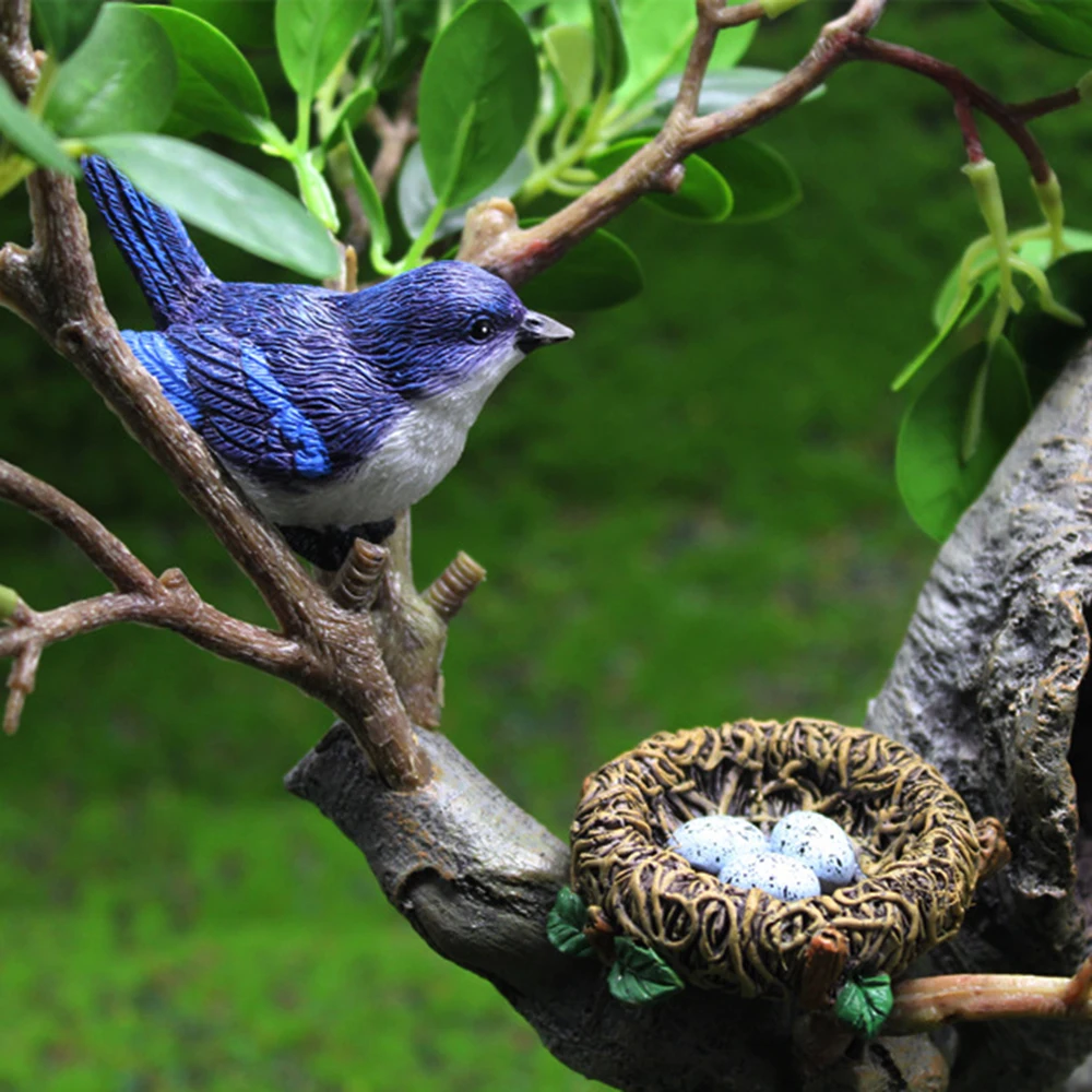Украшения для сада миниатюрная птица сказочный сад искусственная смола сделай