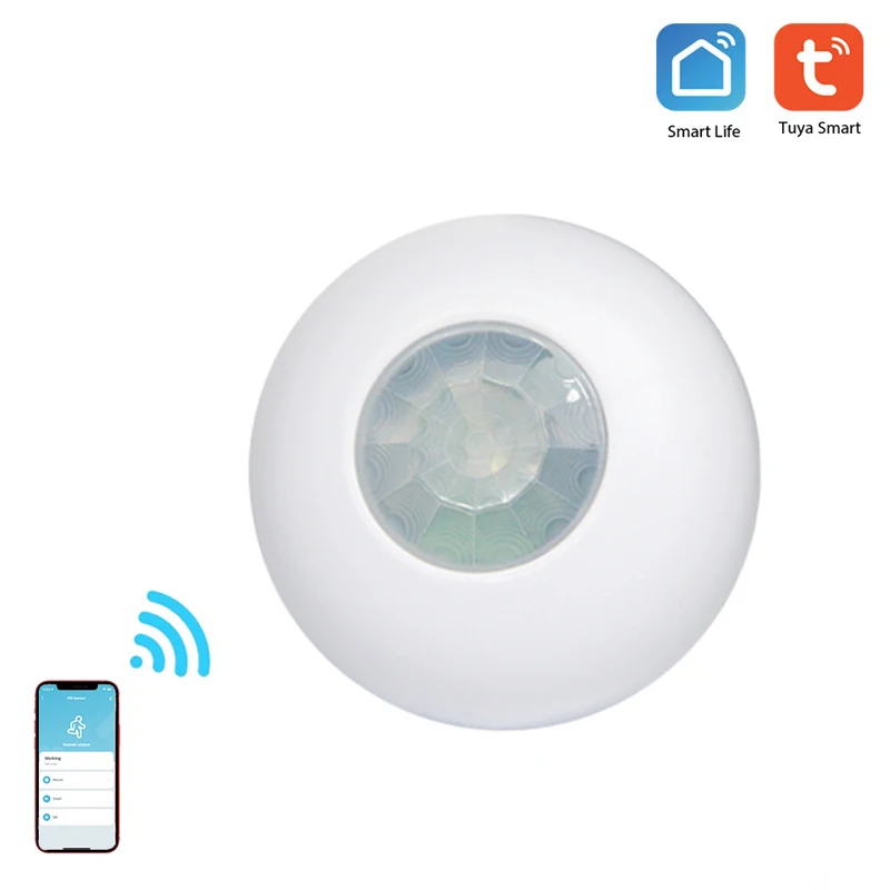 

Tuya WiFi Infrared Sensor Wireless Smart Body Movement PIR Motion Sensor Tuya Smart Life App Time Control