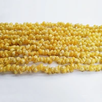 natural shell necklace 150cm length golden flower snail beads for jewelry making diy necklace bracelet size5 8mm wholesale jewel