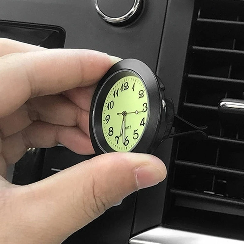 Автомобильные часы светящиеся мини автомобили внутренние цифровые механические