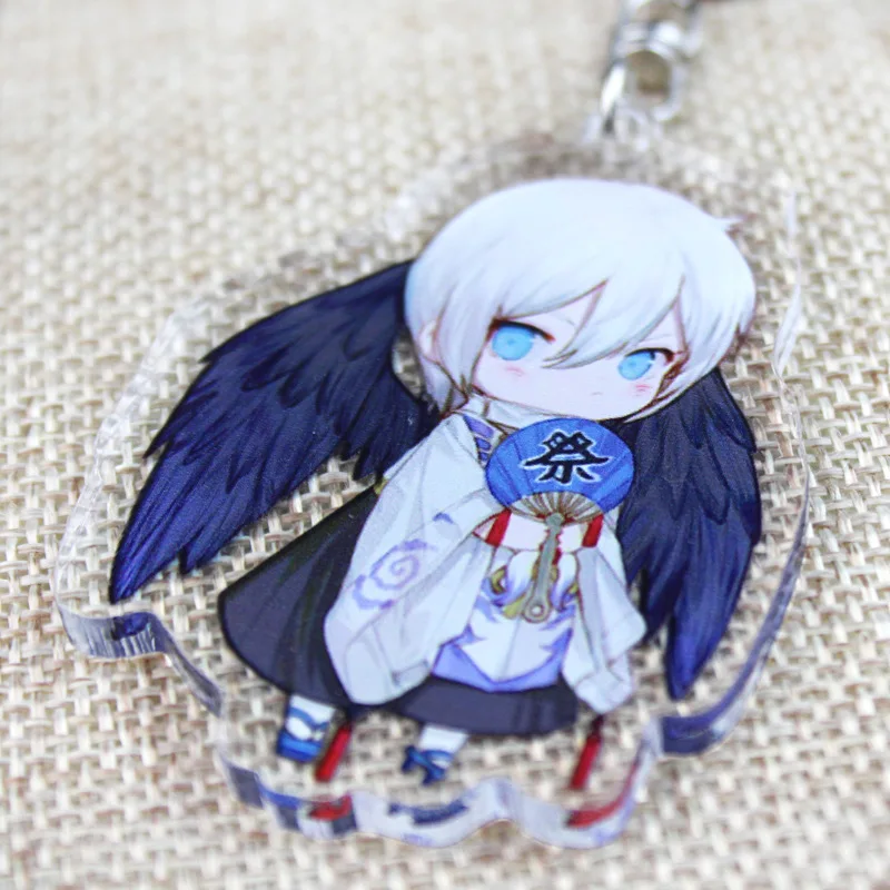 

Onmyoji Key Chain Game Animation Peripheral Key Ring Datengu Haruaki Ibaraki Kagura Double Side Acrylic Key Chains Pendant