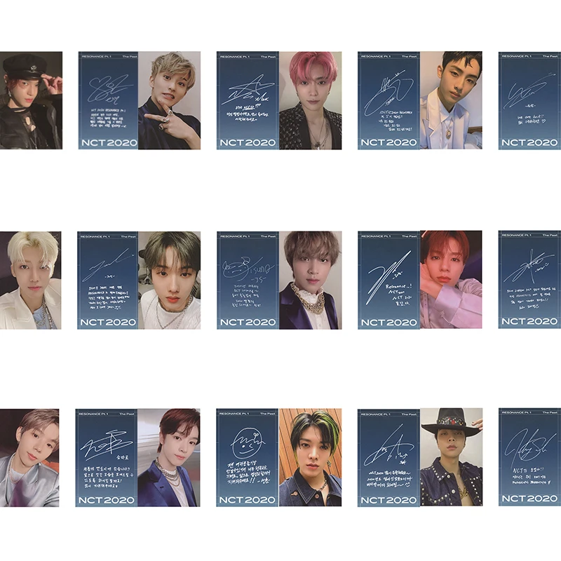 1 шт. KPOP NCT подписанная Фотокарта резонанс PT.1 новый альбом HD фото Ins маленькая ломо