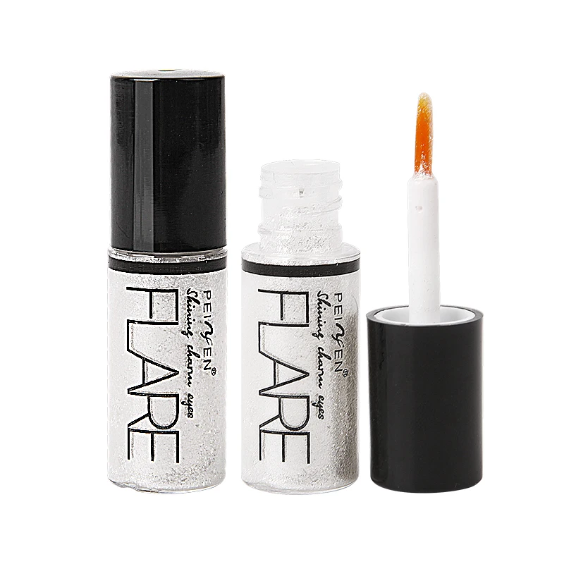 Модные блестящие тени для век Блеск жидкая металлическая подводка глаз