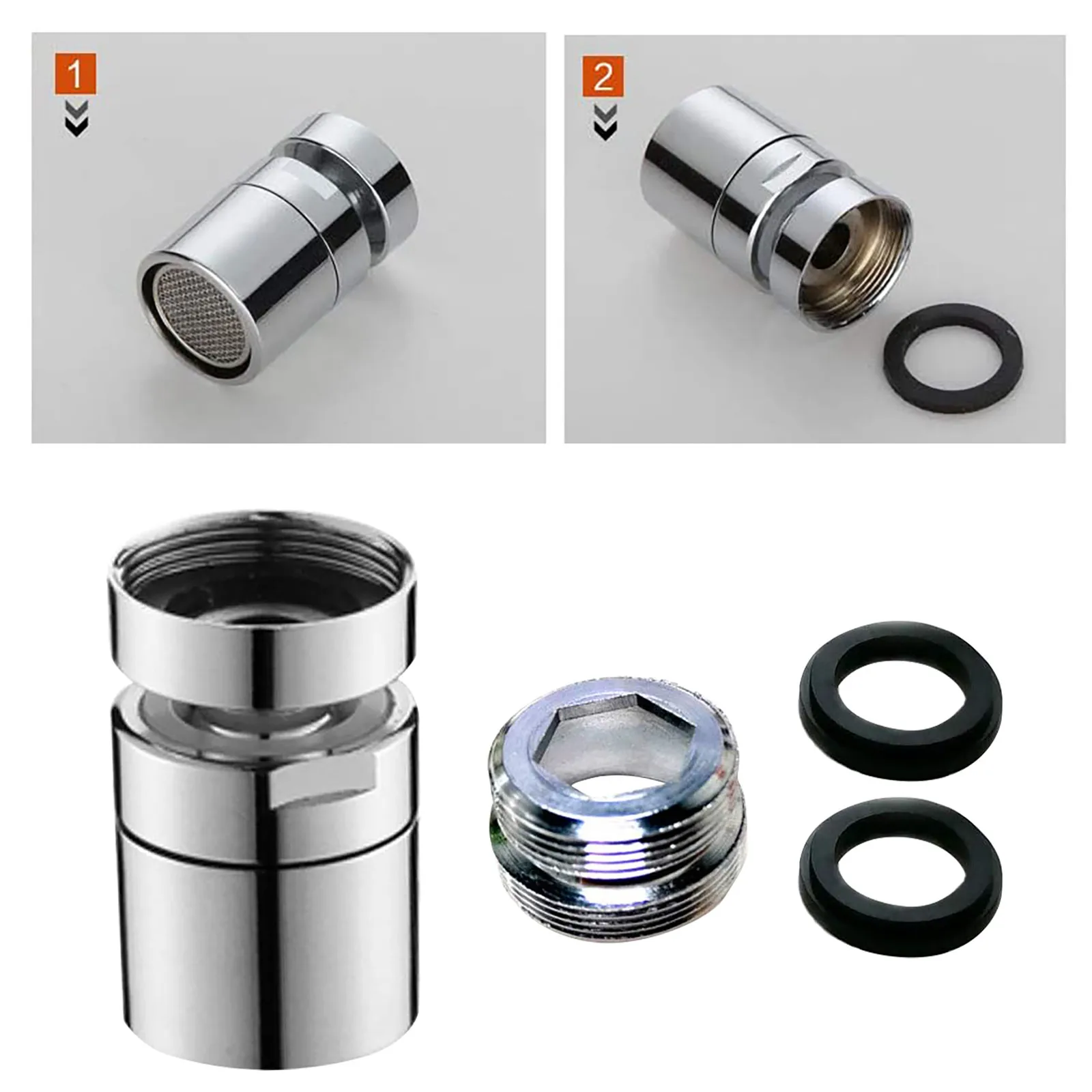 

Автоматический выключатель для смесителя с поворотом на 360 °, водосберегающий фильтр, аэратор для крана из нержавеющей стали, распылитель, а...