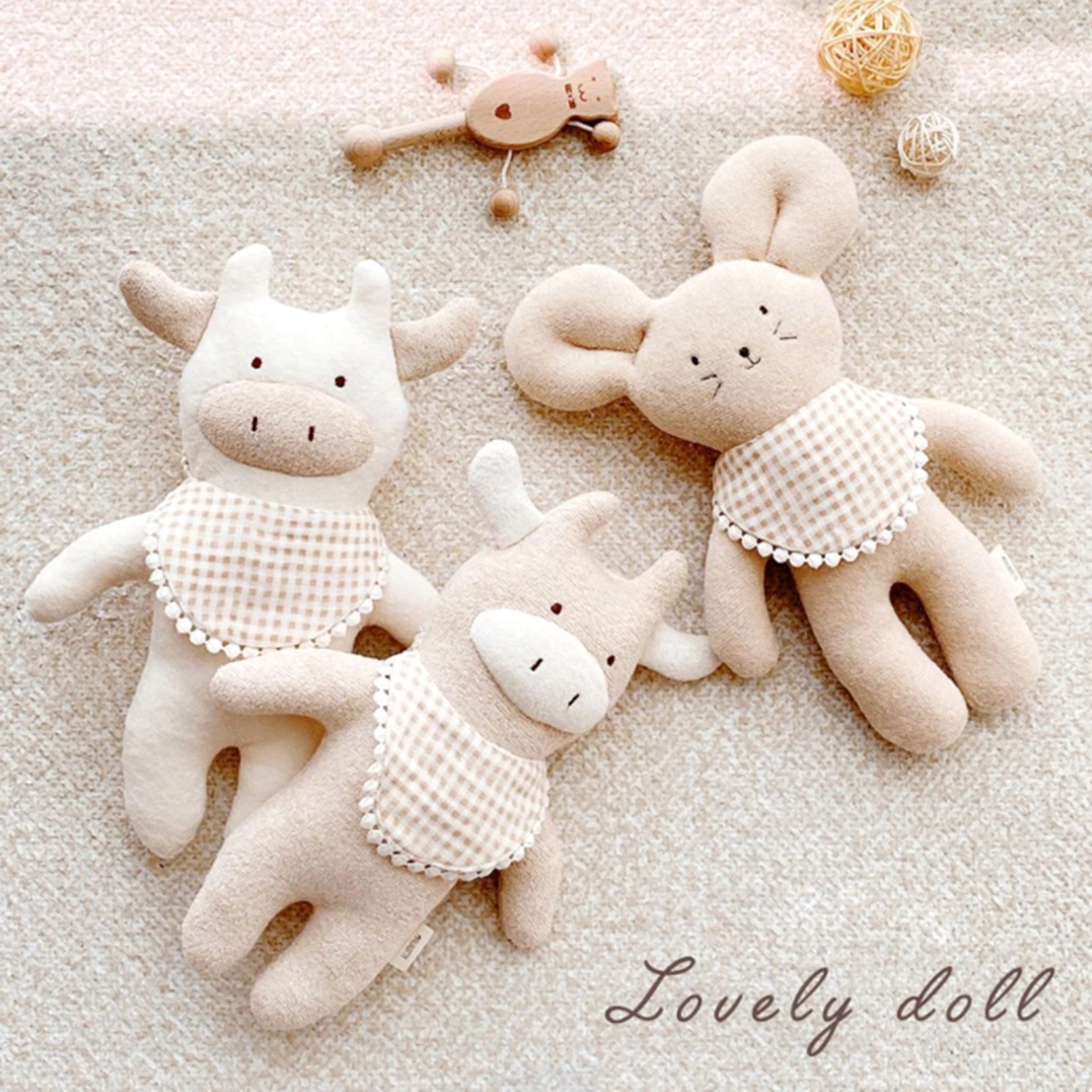 

Cotton Doll Animal Cartoon Children Room Decor Photography Accessories Gift