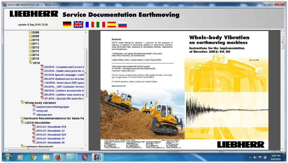 Либхер Lidos 2021 ремонт офлайн (французский испанский Итальянский Русский Немецкий