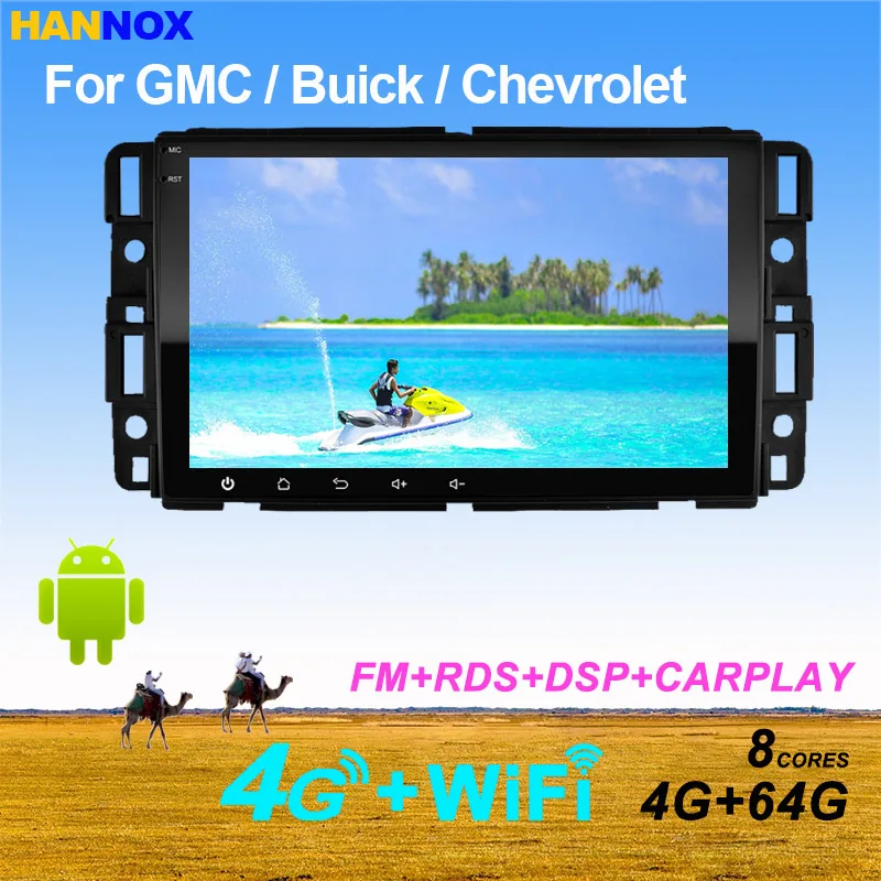 

Автомобильный мультимедийный плеер, проигрыватель на Android 11,0, с экраном 8 дюймов, с GPS, Bluetooth, для Buick анклава HUMMER H2 GMC RDS CarPlay