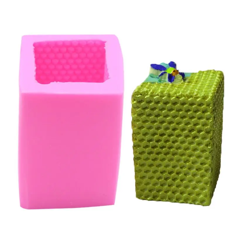 2 упаковки 3D пчела соты силиконовые формы для свечей с 50 шт свечи фитили и