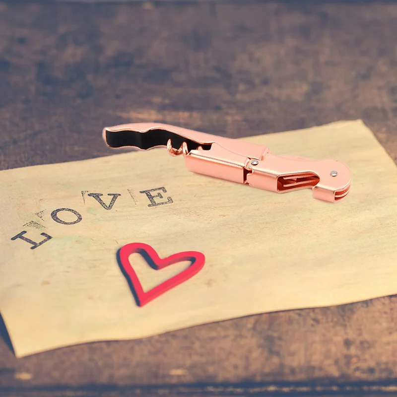 Штопор с двойной петлей Модернизированный сверхмощный штопор ножом для фольги и