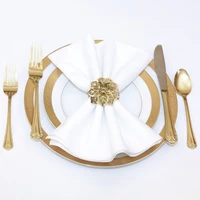 1pcs napkin rings hollow out flower shape napkin holder exquisite high grade napkin ring for hotel restaurant decoration