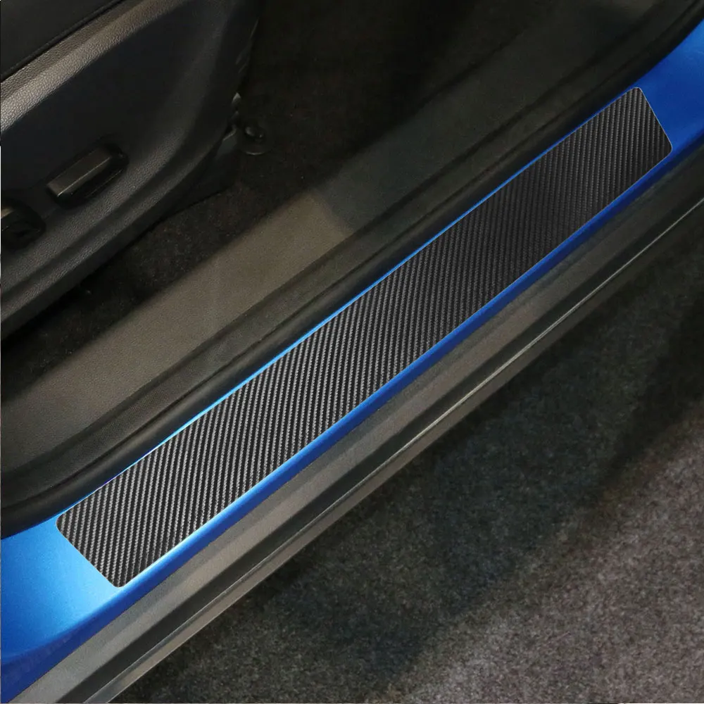 Наклейка на порог автомобильной двери из углеродного волокна для Alfa Romeo Mercedes Benz