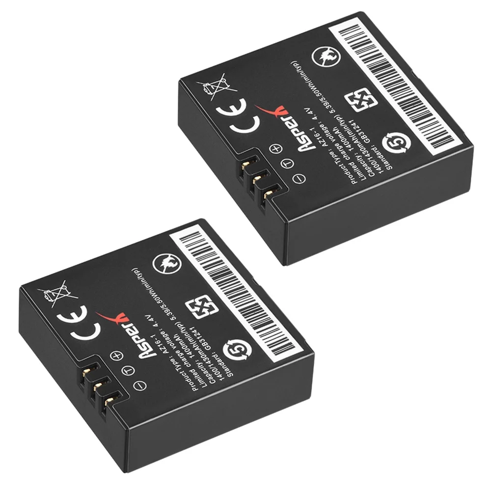 1400mAh AZ16 Bateria AZ16-1 AZ 16 Battery For Xiaomi YI lite 2 4K 4k + LED 3slots Charger For Xiao yi 4k Action Camera Accessory