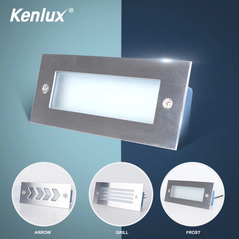 Светодиодный светильник для лестницы алюминиевый квадратный круглый настенный 3