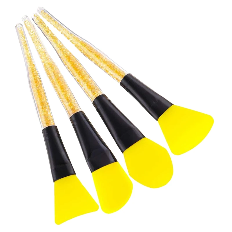 4 Pieces Silicone Face Mask Brush Applicator Tool for Facials Mud Clay Applying | Красота и здоровье