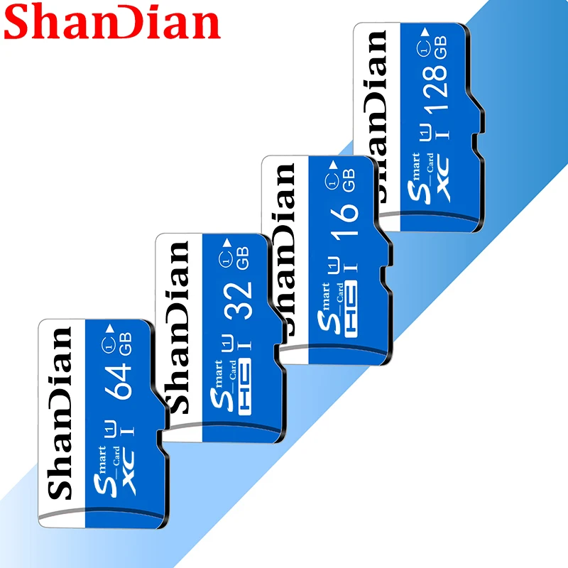SHANDIAN Memory Card 128GB 256GB Smart SD TF Cards 64GB Flash High Speed Class 10 32GB 16GB for phone Free Shiping | Компьютеры и офис
