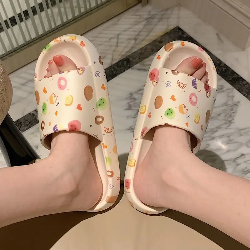 

Women Slippers Living Room Soft Comfortable Summer Lovely Womens Indoor Bathroom Slippers Lightweight Slides for Women