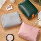 Из искусственной кожи большого Ёмкость Портативный путешествия Водонепроницаемый косметичка