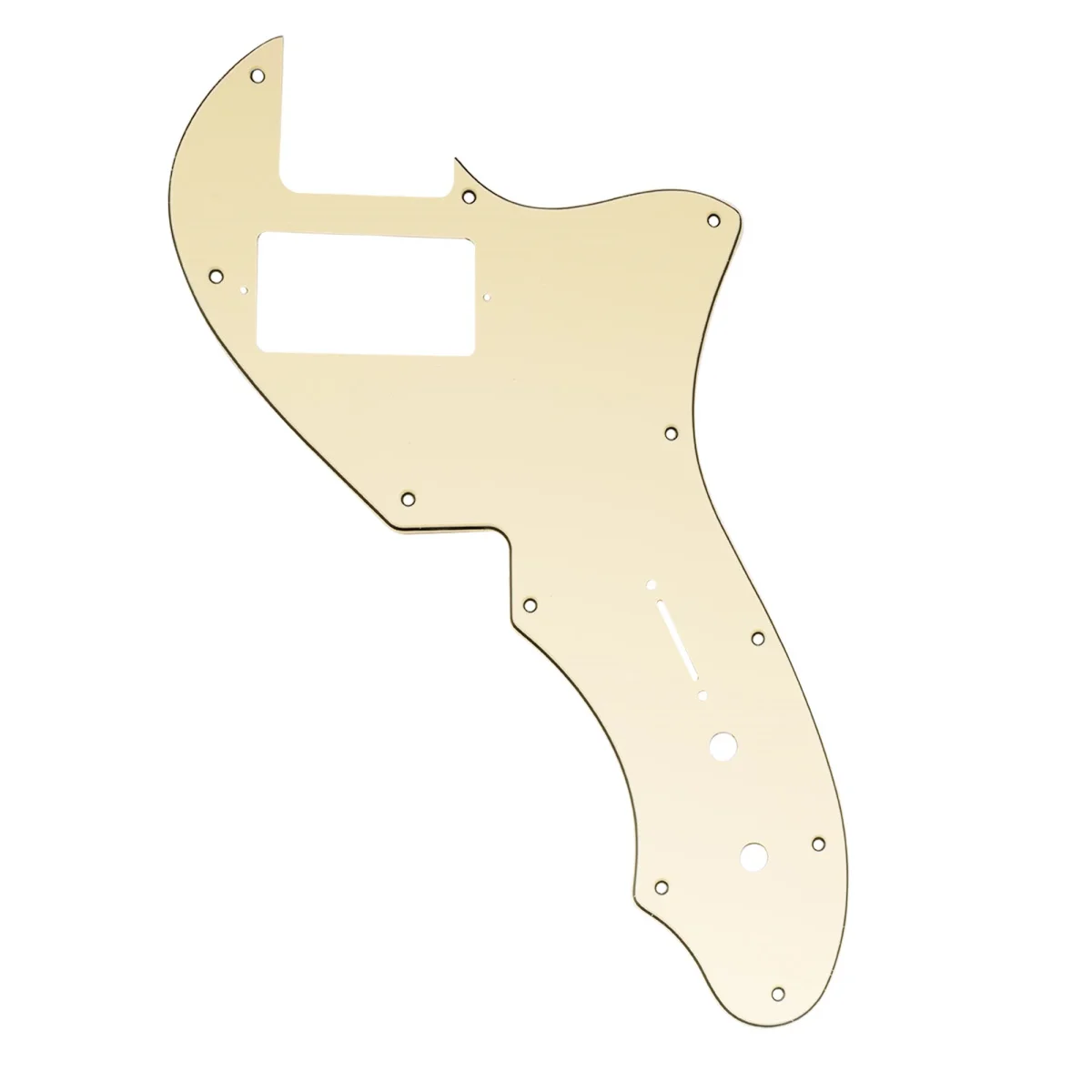 

Musiclily Pro 11 Holes Single H Guitar Pickguard For USA Fender 69 Tele Thinline Style Electric Guitar, 3Ply Cream