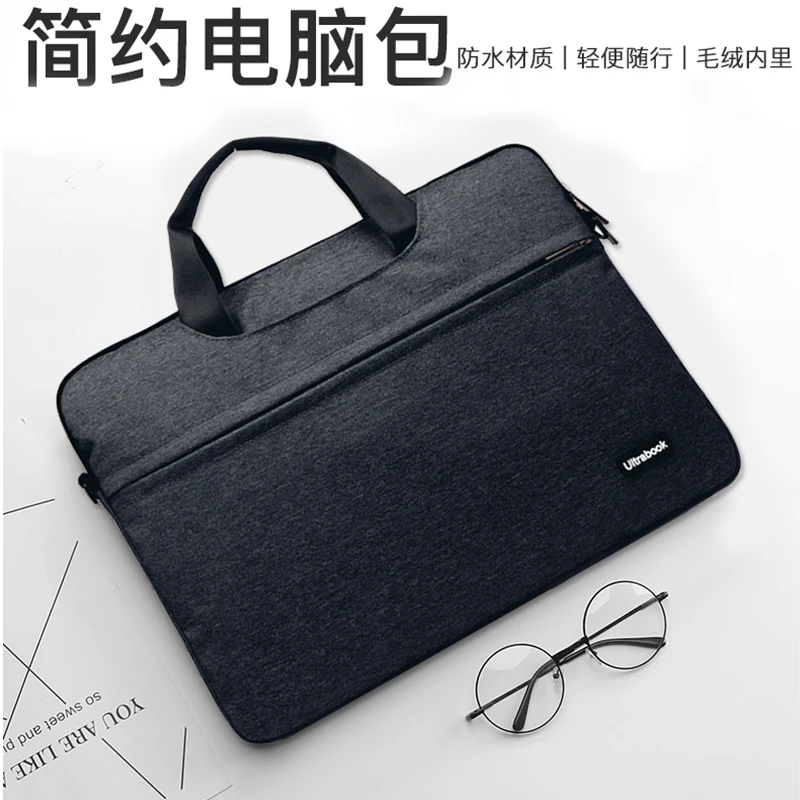 laptop sleeve bag with handle for macbook huawei hp lenovo dell 10 13 14 15 6 inch laptop shockproof computer notebook bag free global shipping