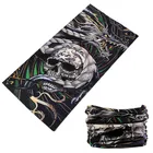 Страшная Спортивная Маска Dragon Skull, волшебный пиратский шарф, уличная велосипедная бандана, повязка на голову с черепом для мотоцикла, защитная бандана для лица