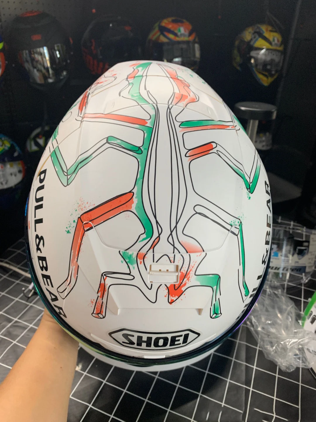 Мотоциклетный шлем на все лицо X14 93 с рисунком маркеза для езды мотоцикле